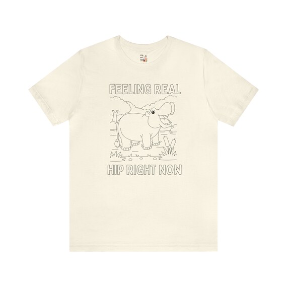 I'm Feeling Hip Hippo T-Shirt Funny Hippopotamus Apparel Tee I'm Feeling Hip Hippo T-Shirt Funny Hippopotamus Apparel Tee