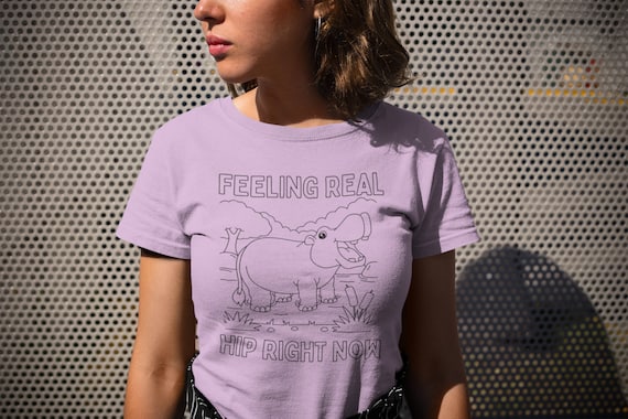 I'm Feeling Hip Hippo T-Shirt Funny Hippopotamus Apparel Tee I'm Feeling Hip Hippo T-Shirt Funny Hippopotamus Apparel Tee