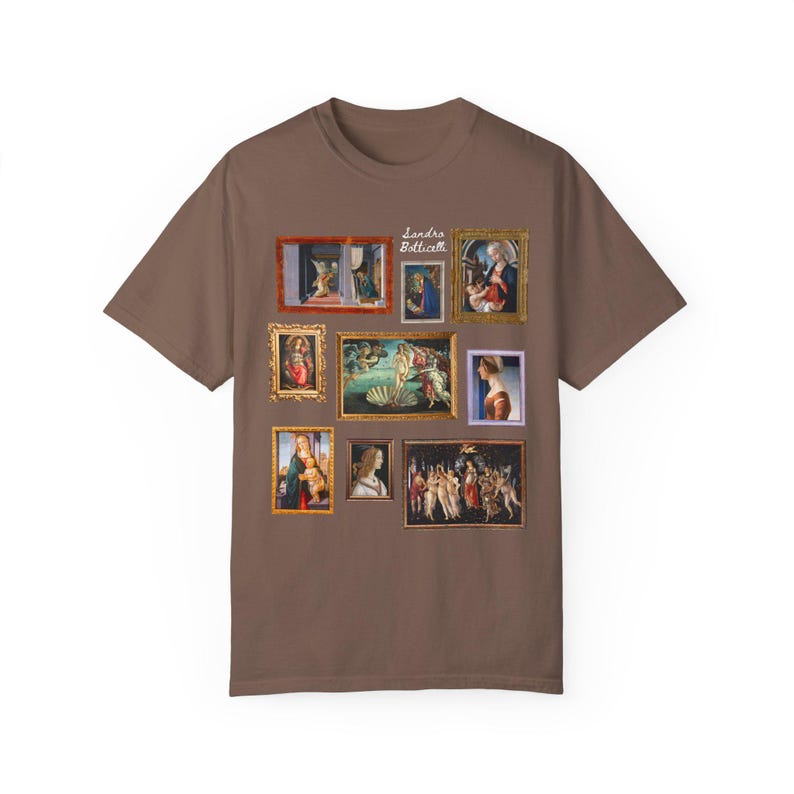 Camiseta de Historia del Arte de Sandro Botticelli para profesores de historia, camiseta de Estudios Sociales para historiadores amantes del arte gótico tardío y renacentista temprano. Espresso