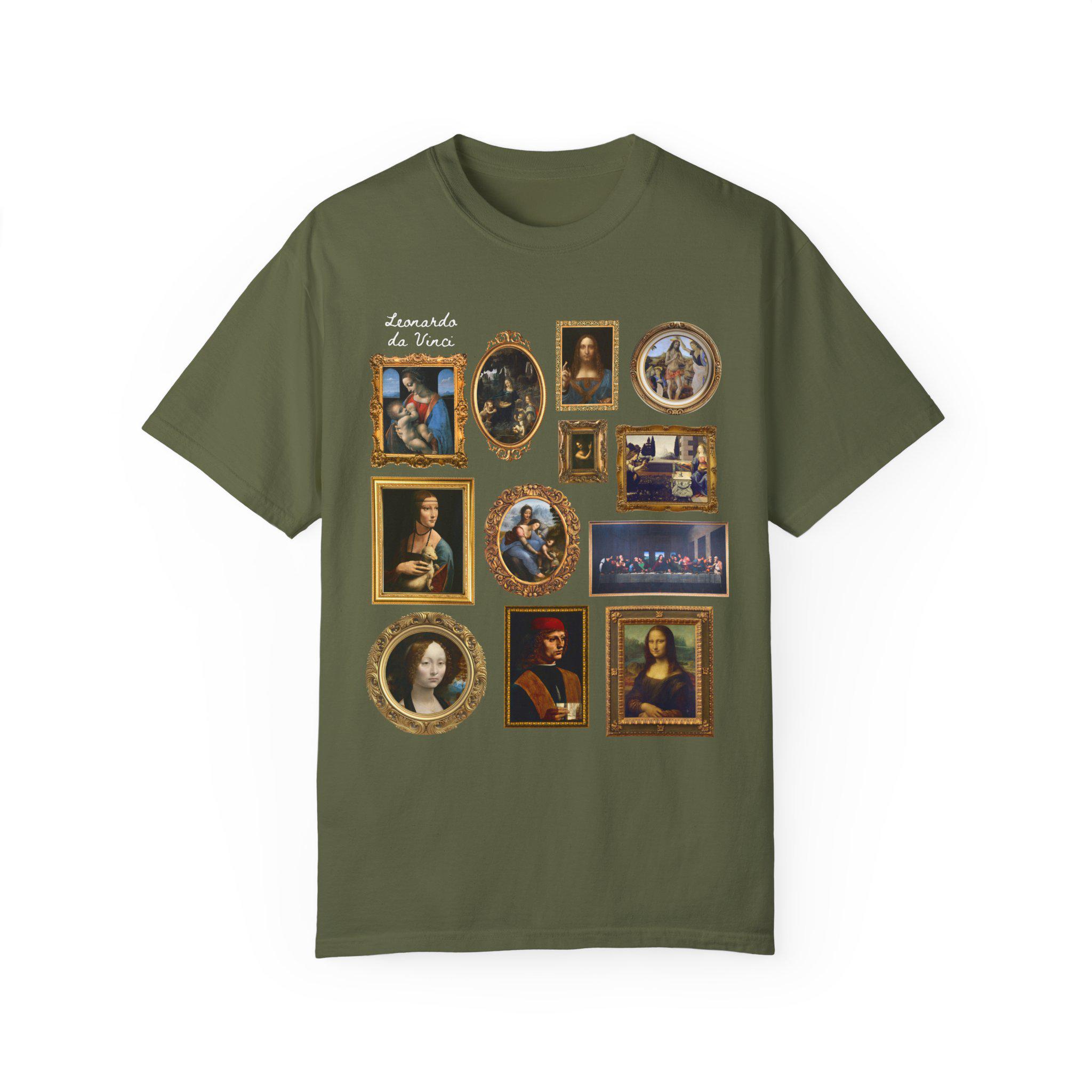Cute Leonardo Da Vinci Art History Tee Shirt for Friend or