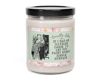 Funny Bookish 9 Oz Soy Candle for Girlfriend Who Loves ACOTAR Series: Officially Licensed Sarah J Maas Bookish Gift, Court of Mist and Fury