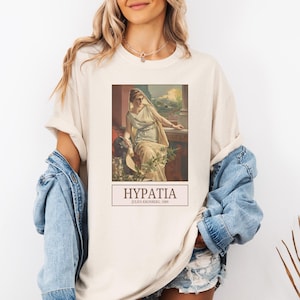 Hypatia of Alexandria by Julius Kronberg: Colorful Art History T-Shirt for Historian Who Loves Classic and Egyptian History, Women&#39;s History