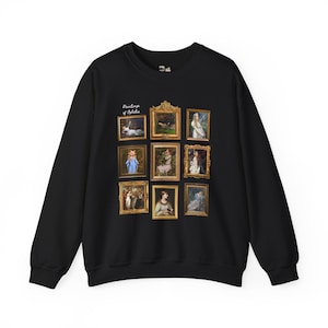 Ophelia William Shakespeare Sweatshirt: Famous Paintings of Ophelia from Hamlet, English Classic Literature Major Gift, Librarian Bookworm Black