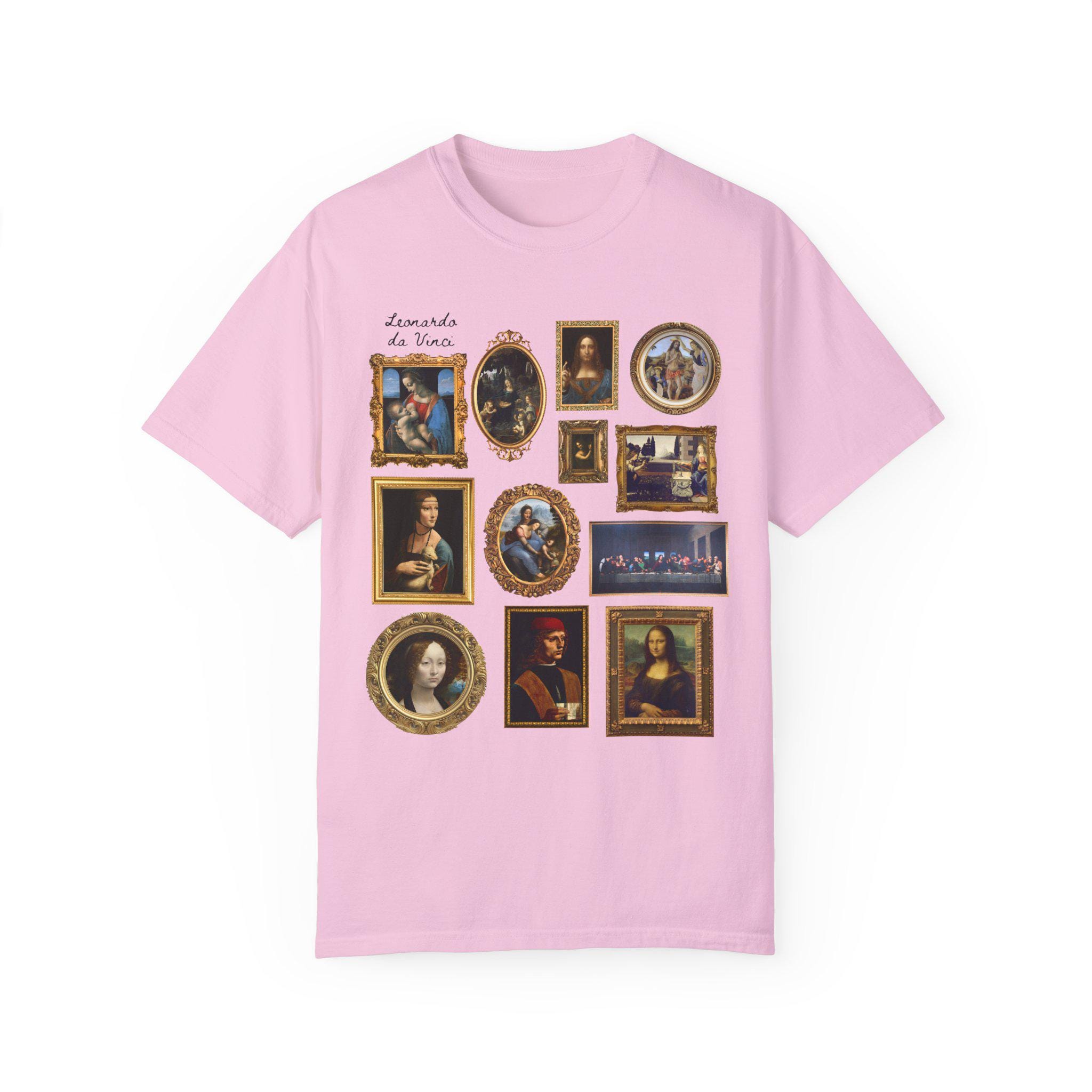 Cute Leonardo Da Vinci Art History Tee Shirt for Friend or