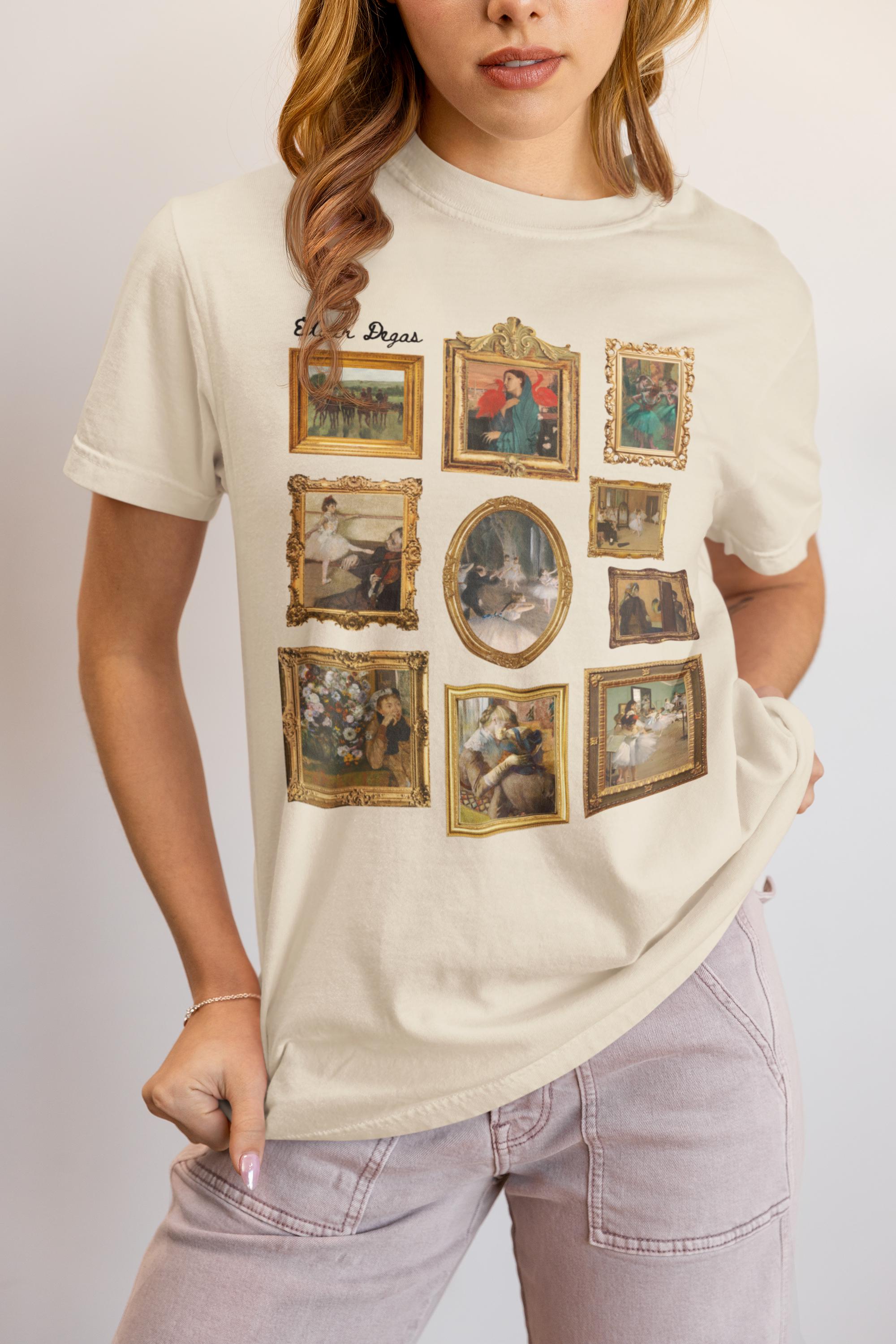 エドガー・ドガ美術史Tシャツ：19世紀フランス印象派人文科学 