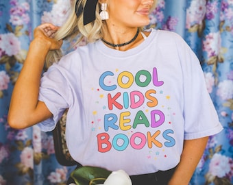 Joli t-shirt professeur de lecture pour enseignant de maternelle ou de primaire : des livres cool pour les enfants, un adorable t-shirt an 2000 pour les amateurs de lecture