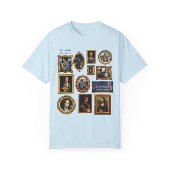 Cute Leonardo Da Vinci Art History Tee Shirt for Friend or