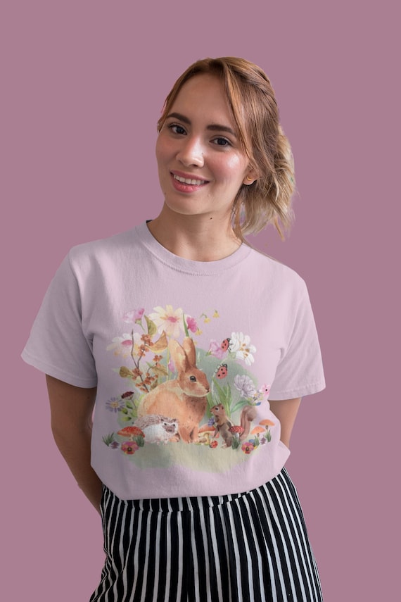 Flowers And Ladybugs T-Shirt Flowers And Ladybugs T-Shirt