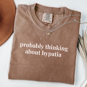Hypatia of Alexandria Tee Shirt: Cute History T-Shirt for Historian Who Loves Classic and Egyptian History, Minimalist Women&#39;s History Tee