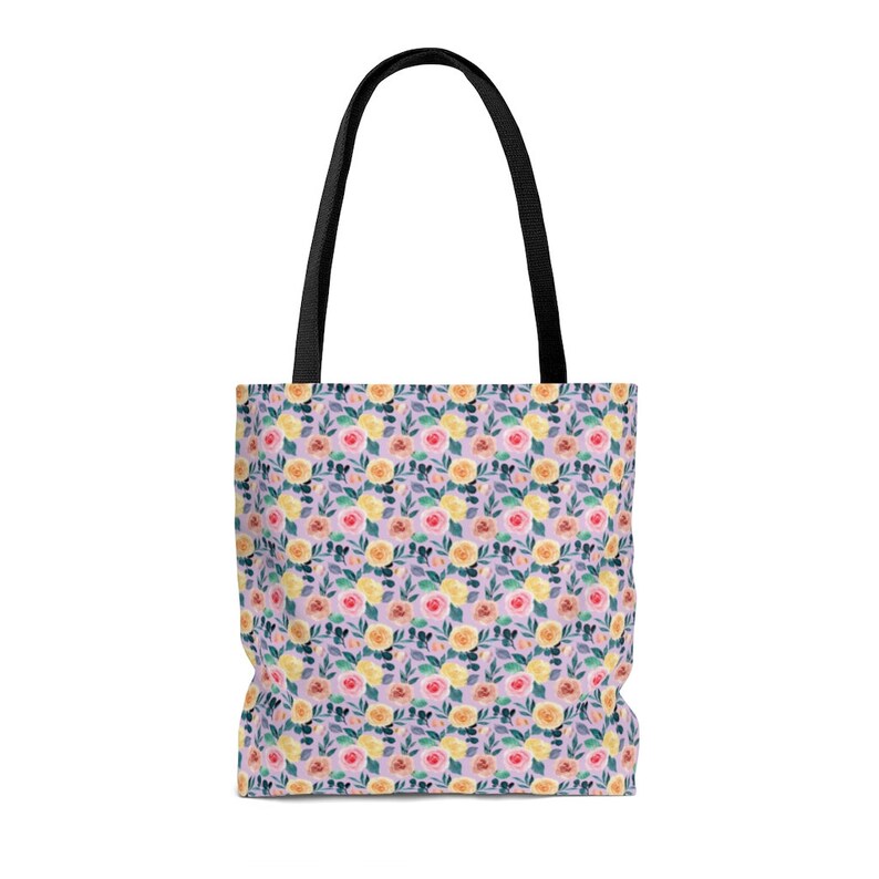 Bolsa de mano para amantes de los libros: lee libros prohibidos / apoya a tu biblioteca, bolsa de mano para lectores, regalo para amantes de los libros, bolsa de mano estética vintage con flores de colores imagen 3