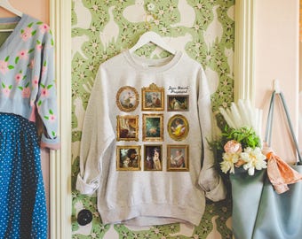 Jean-Honoré Fragonard Art History Sweatshirt for French Art Historian, Framed Rococo Art, Cute Humanities Major Gift, Famous Paintings