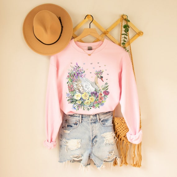 SUNHAT - FLORAL SWANS SUNHAT - FLORAL SWANS
