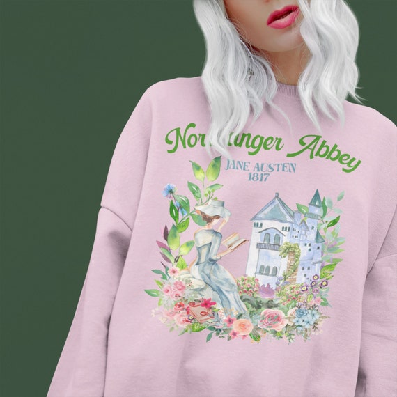 Classic Literature Sweatshirt for Bookish Reader: Northanger Abbey by Jane Austin | Satirical Gothic Romance, Regency Era Gift for Her