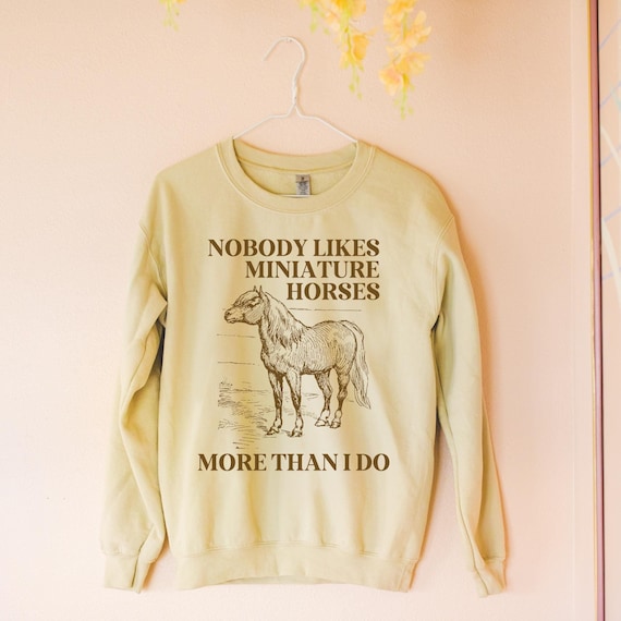 Felpa per amanti dei cavalli in miniatura: regalo per un amico che