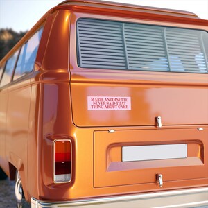 Marie Antoinette Autoaufkleber: Lustiges Geschichtsgeschenk | Historische Tatsache Autoaufkleber, Geschichtsdozent, Geschenk für Französisch Geschichtslehrer Bild 2
