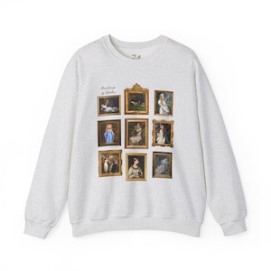 Ophelia William Shakespeare Sweatshirt: Famous Paintings of Ophelia from Hamlet, English Classic Literature Major Gift, Librarian Bookworm Ash