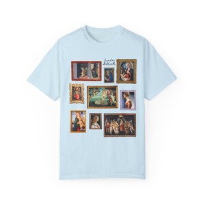 Camiseta de Historia del Arte de Sandro Botticelli para profesores de historia, camiseta de Estudios Sociales para historiadores amantes del arte gótico tardío y renacentista temprano. Chambray
