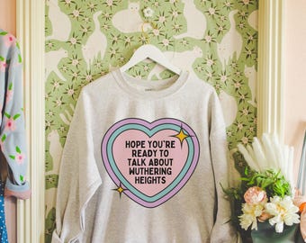 Sudadera Cumbres Borrascosas de Emily Brontë: Regalo para amantes de la literatura clásica, profesora de literatura gótica inglesa, camiseta con frase divertida