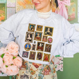 Tudor History Sweatshirt for Art Historian or European History Professor, Social Studies Teacher Shirt for History Buff, King Henry the 8th