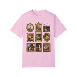 Jean-Honoré Fragonard Art History T-Shirt for Artist, French Art Historian, Framed Rococo Art, Cute Humanities Major Gift, Famous Paintings Blossom