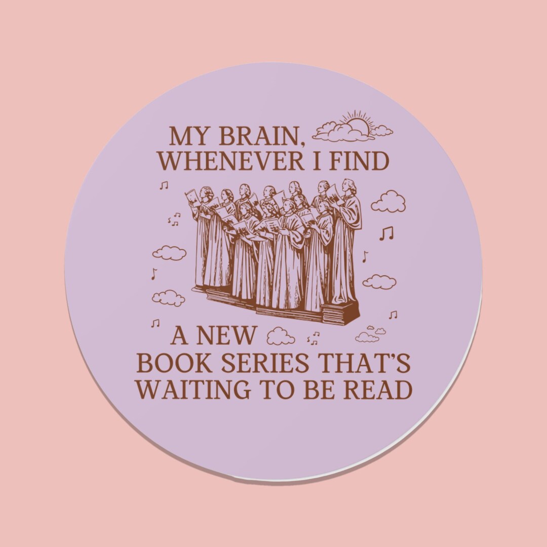 Funny Saying Book Lover Sticker for Romance Reader Who Loves Long Book ...