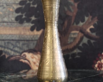 Small Brass Bud Vase