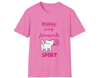 Reading is My Favourite Sport T-Shirt: Book Lover Unisex Tee