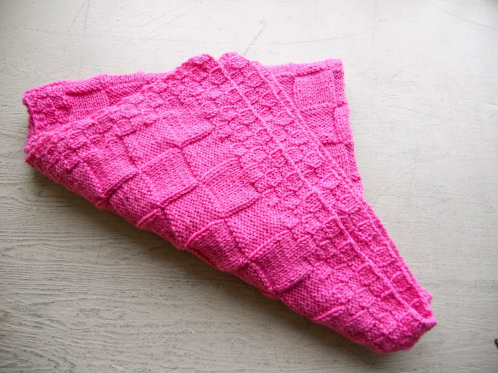 Knitted Blanket - Baby Pink main image 0