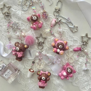 Handmade Rilakkuma keychain/ bag charm