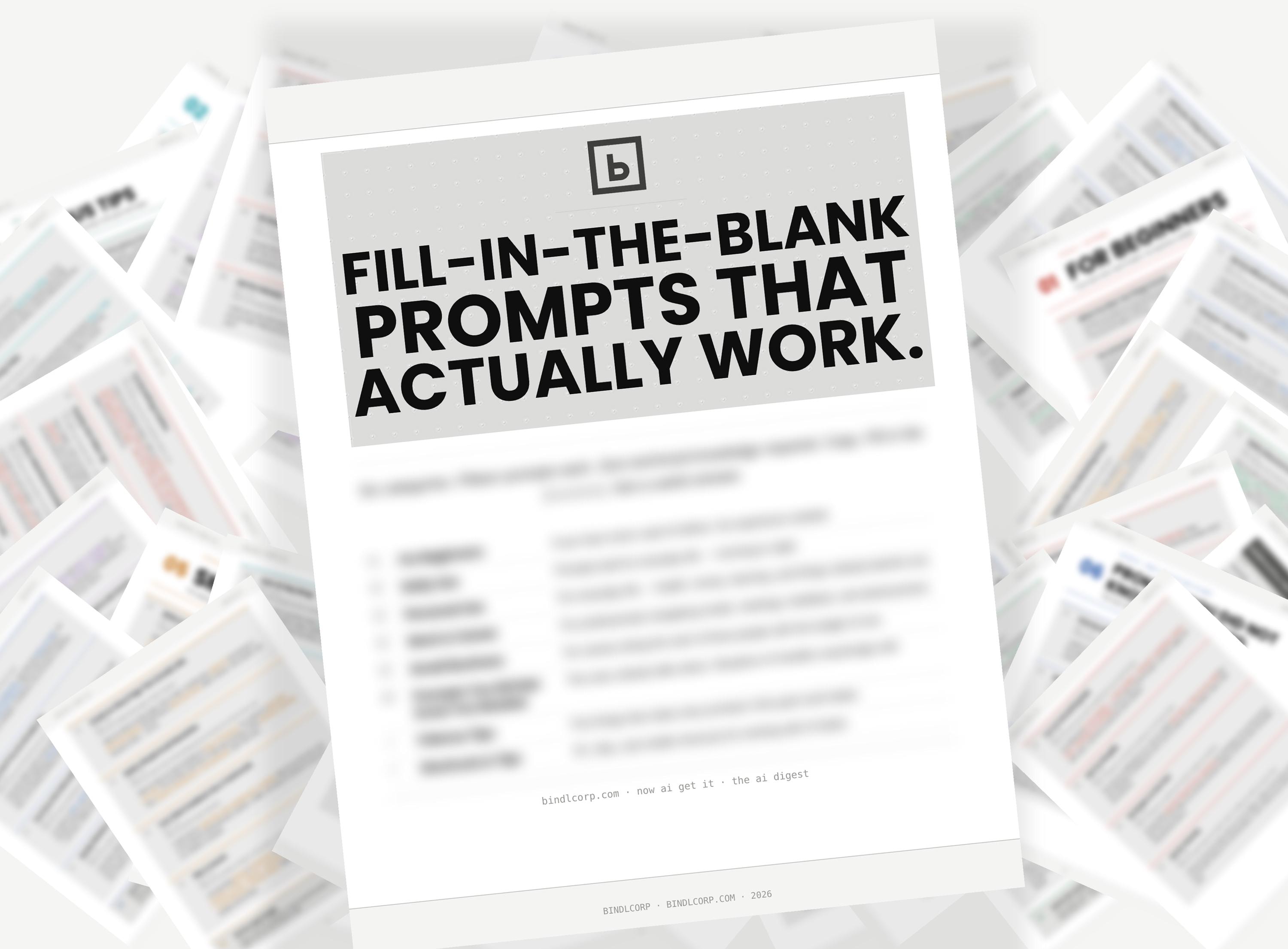 Prompt Fill AI Prompt Pack – 90 Fill-in-the-blank Prompts, Advanced Techniques (PDF ...