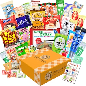 DOTORI SNACK BOX Korean Snacks Japanese Snack Box (40 counts) Asian Candy Sweet Savory Exotic Snacks Mystery Box, Care Package Bundle