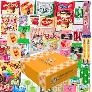 35-Piece Korean & Japanese Snack Box with Ramen, Candy, and Biscuits