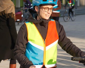 Fahrrad Warnweste "Bunter Hund"- antoniaberndt