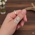 925 Sterling Silver Spiral Ring - Handmade Minimalist Jewelry - Swirl Ring for Women - Easter & Mother’s Day Jewelry -Unique Gift for Her