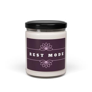 THARMA | Rest Mode Scented Soy Candle, Relaxation Candle, Eco-Friendly Gift, Aromatherapy Candle, Spa , Mindfulness Gift, Meditation Candle