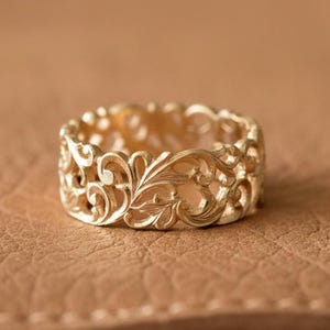 フルエタニティオープンワークスタッカブルエンゲージリング、スクロールワークモアッサナイトウェディングバンド、アールデコエドワードリング、アンティークフィリグリーレディースバンド