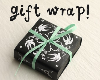 GIFT WRAP ... Giftwrap Wrapping & Personalised Card, Personal Message Printed Inside ... Add On Purchase from Silk Purse, Sow's Ear