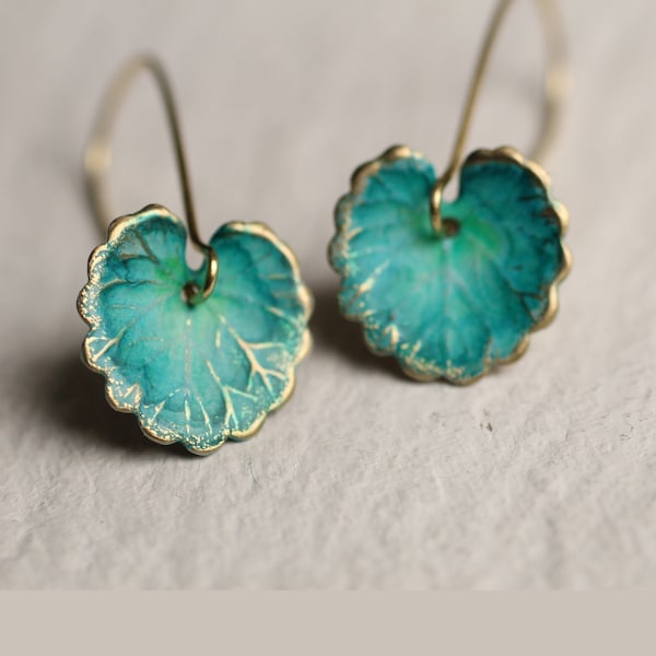 Blue Turquoise Chunky Earrings main image 0