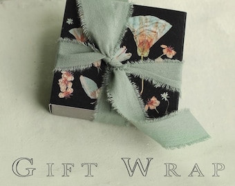 GIFT WRAP Silk Purse, Sow&#39;s Ear Wrapping & Personalised Card, Personal Message Note Card, Add On Purchase from Silk Purse, Sow&#39;s Ear