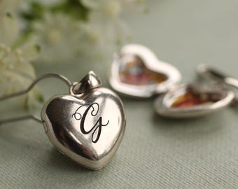 Sterling Silver Bridal Bouquet Locket Charm: Wedding Photo Keepsake, LKST-18