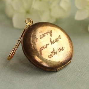 Bridal Bouquet Charm Personalized Photo Locket: Engraved Brooch Pin for Wedding Day LKGP-124