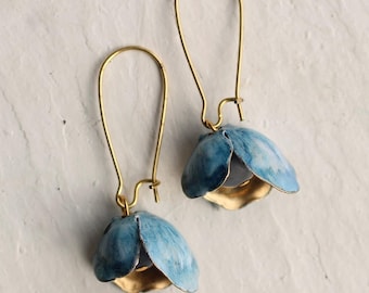 Bluebell Flower Earrings: Blue Earrings, Botanical Woodland Spring Jewellery