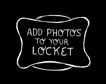 Voeg foto's toe aan uw medaillon, fotopersonalisatie add-on, zijden portemonnee, zeugenoor medaillon personalistion, FOTO L0CKET ADD-ON