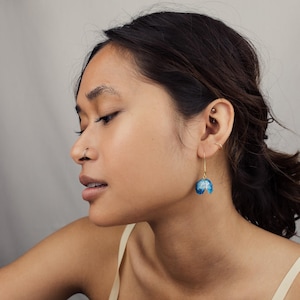 Bluebell Flower Earrings: Blue Earrings, Botanical Woodland Spring Jewellery image 2