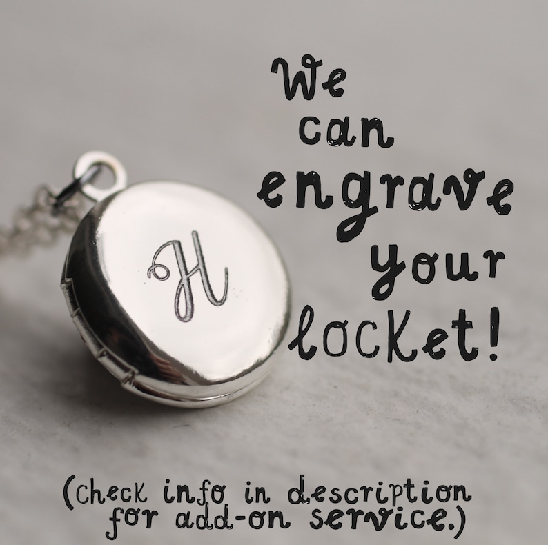 925 Sterling Silver Locket Necklace with Photos, Genuine Silver Locket, Personalised Photo Necklace, 925 Sterling Round, DANDELION NECKLACE image 5