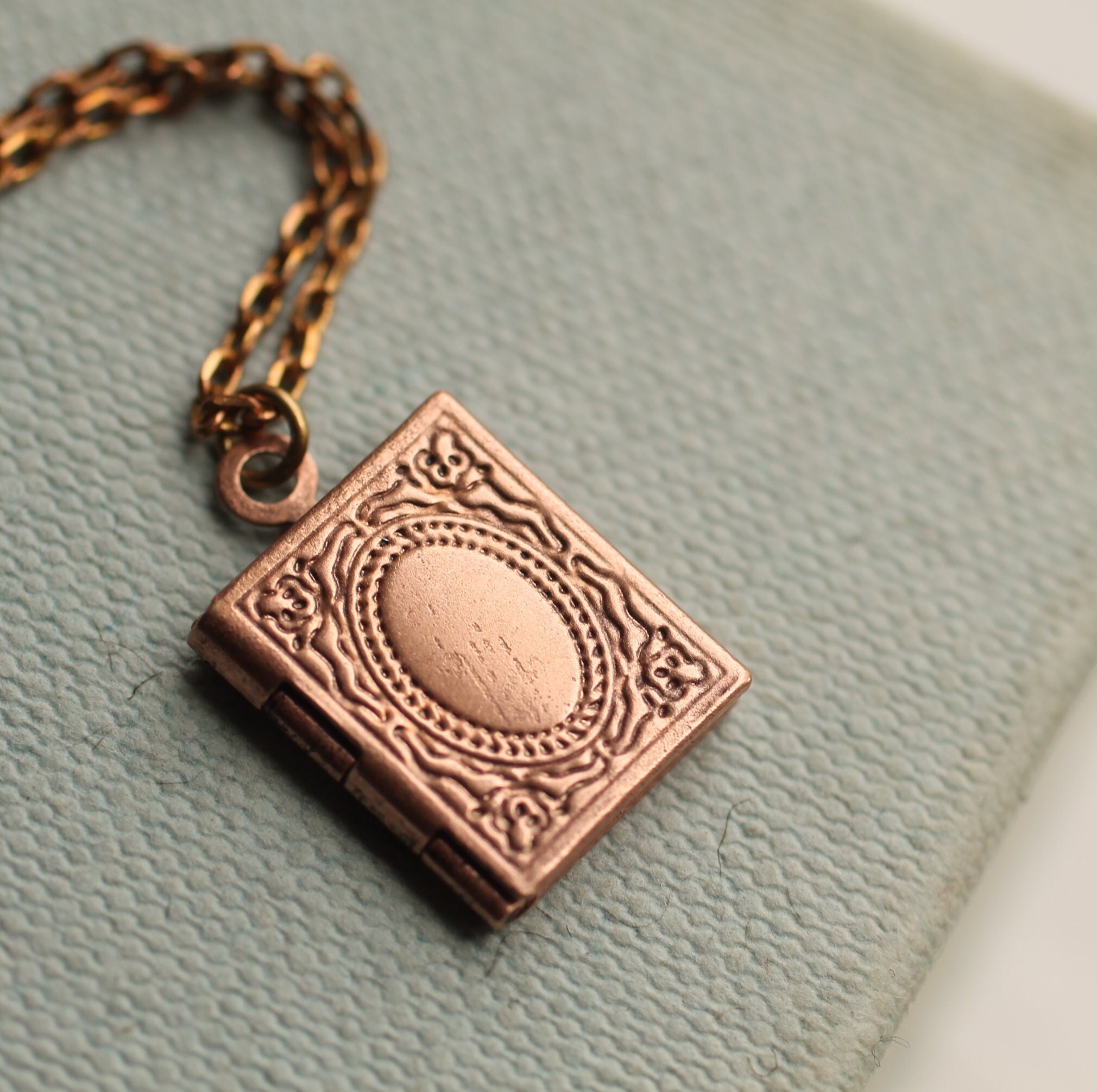 Book Locket Necklace With Photos 