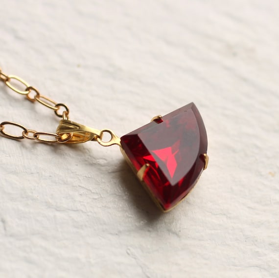 Garnet and ruby necklace best sale