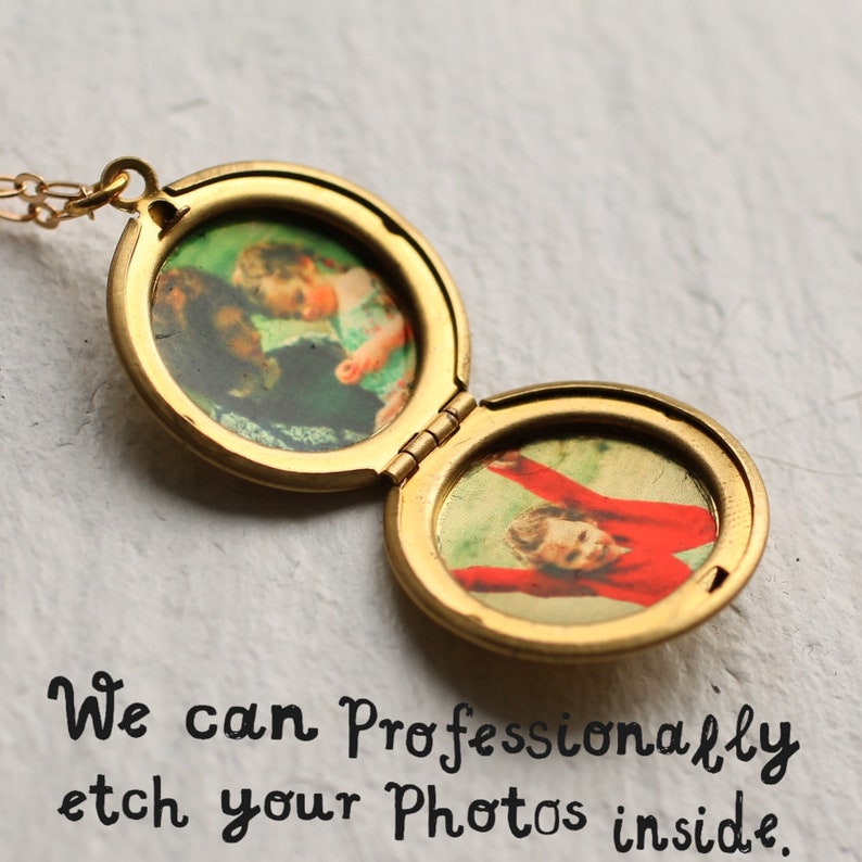 Simple Vintage Locket Personal Unique Gift Round Locket Etsy