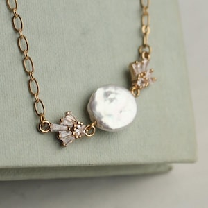 Art Deco Pearl Necklace: Antique Vintage 1920s Style Bridal Jewelry