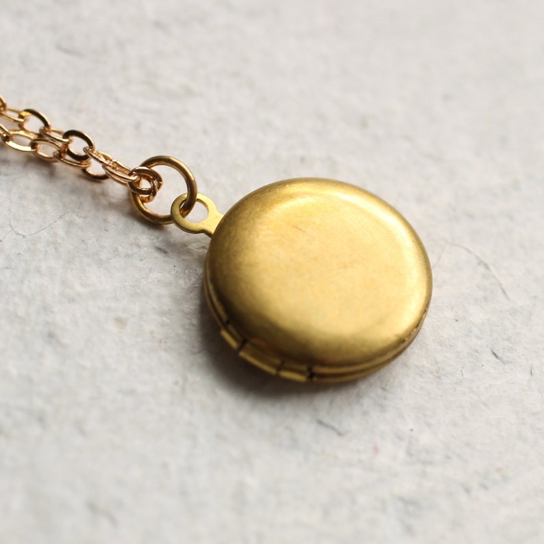 Simple Vintage Locket Personal Unique Gift Round Locket Etsy